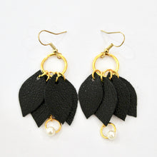 Load image into Gallery viewer, Onyx Extravagance Dangle Earrings
