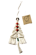 Load image into Gallery viewer, Macramé Christmas Tree Ornament
