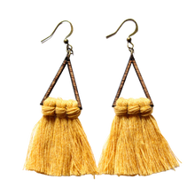 Load image into Gallery viewer, Triangle Tassel Earrings