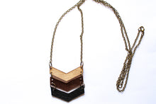 Load image into Gallery viewer, Wood Chevron Necklace