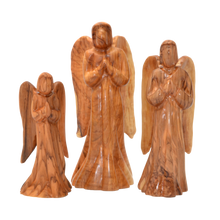 Load image into Gallery viewer, Handmade Olive Wood Praying Angel Figures
