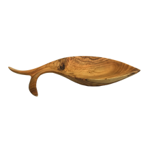 Load image into Gallery viewer, Olive Wood Fish Dish (Curved Tail)
