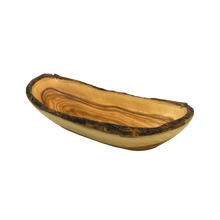 Load image into Gallery viewer, Olive Wood Natural Bark Bowl, Deluxe