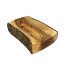 Load image into Gallery viewer, Natural Bark Olive Wood Dish - Rectangular