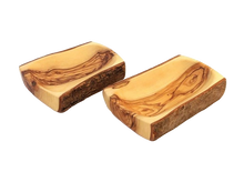 Load image into Gallery viewer, Natural Bark Olive Wood Dish - Rectangular