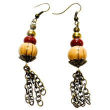 Load image into Gallery viewer, Bronze Breeze Porcelain Earrings