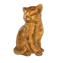 Load image into Gallery viewer, Olive Wood Cat Carving