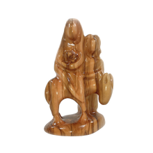 Load image into Gallery viewer, Olive Wood Providence One-Piece Holy Family - Flight to Egypt Figures
