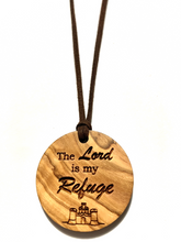 Load image into Gallery viewer, Standing on the Promises - Engraved Olive Wood Necklaces