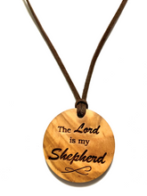 Load image into Gallery viewer, Standing on the Promises - Engraved Olive Wood Necklaces