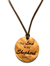 Load image into Gallery viewer, Standing on the Promises - Engraved Olive Wood Necklaces
