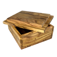 Load image into Gallery viewer, Handmade Olive Wood Decorative Keepsake Box - Infinite Embrace Design