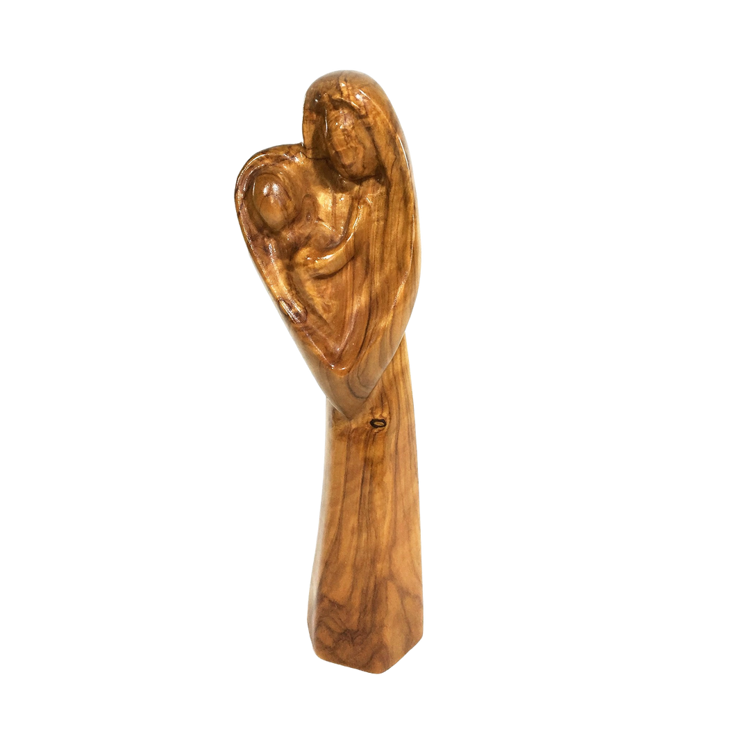 Olive Wood One at Heart One-Piece Holy Family - Madonna in Heart
