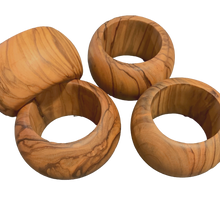 Load image into Gallery viewer, Olive Wood Napkin Rings