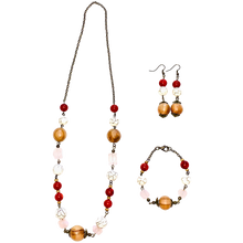 Load image into Gallery viewer, Out &amp; About Howlite Necklace, Earrings and Bracelet Set
