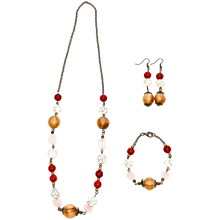 Load image into Gallery viewer, Out & About Howlite Necklace, Earrings and Bracelet Set
