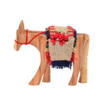 Load image into Gallery viewer, Olive Wood Donkey Figures