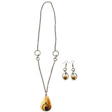 Load image into Gallery viewer, Tibetan Vine Leaf Earring and Necklace Set
