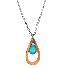 Load image into Gallery viewer, Turquoise Teardrop Necklace
