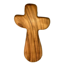 Load image into Gallery viewer, Olive Wood Holding Comfort Crosses
