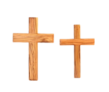 Load image into Gallery viewer, Olive Wood Latin Wall Cross