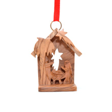 Load image into Gallery viewer, Olive Wood 3D Creche Ornament