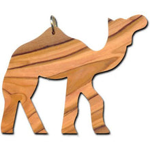 Load image into Gallery viewer, Olive Wood Standing Camel Ornament