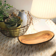 Load image into Gallery viewer, Olive Wood Natural Bark Deluxe Bowl