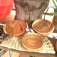 Load image into Gallery viewer, Olive Wood Dipping Bowls Displayed