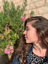 Load image into Gallery viewer, Modeled Blossom Shade Carnelian Earrings