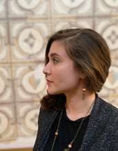 Load image into Gallery viewer, Modeled Bronze Breeze Porcelain Earrings