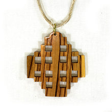 Load image into Gallery viewer, Olive Wood Jerusalem Cross Necklace