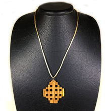 Load image into Gallery viewer, Olive Wood Jerusalem Cross Necklace