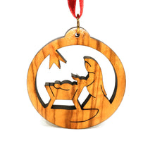 Load image into Gallery viewer, Olive Wood Madonna in Circle Ornament