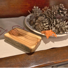 Load image into Gallery viewer, Customer's Natural Bark Olive Wood Dish - Rectangular