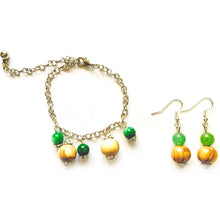 Load image into Gallery viewer, River Side Aventurine Bracelet and Earrings Set