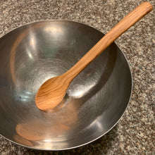 Load image into Gallery viewer, Handcrafted Olive Wood Straight Spoon in Bowl