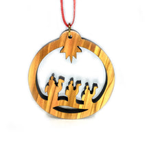 Load image into Gallery viewer, Olive Wood Three Wise Men Ornament