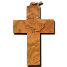 Load image into Gallery viewer, Olive Wood Latin Cross (Plain) Ornament
