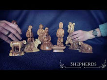 Load and play video in Gallery viewer, Video of Handmade Heirloom Olive Wood Nativity Scene Figure Sets                       
