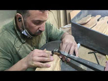 Load and play video in Gallery viewer, Handcrafted Olive Wood Cheese Board & Spreader