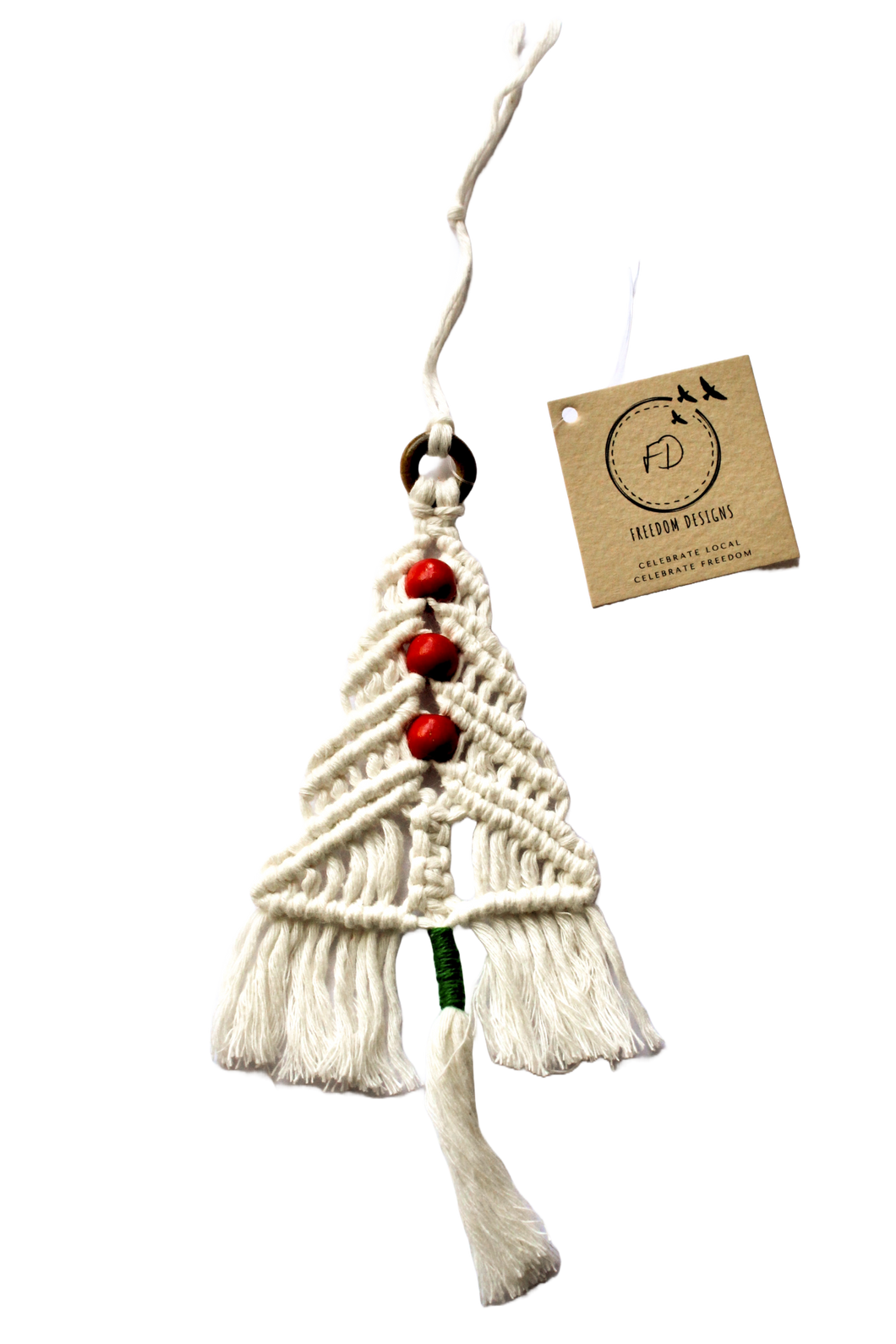 Macramé Christmas Tree Ornament