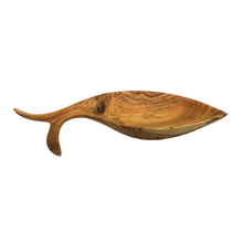 Load image into Gallery viewer, Olive Wood Fish Dish (Curved Tail)
