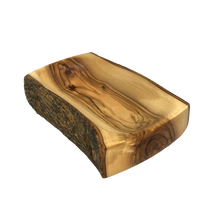 Load image into Gallery viewer, Natural Bark Olive Wood Dish - Rectangular
