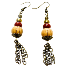 Load image into Gallery viewer, Bronze Breeze Porcelain Earrings

