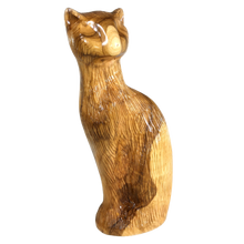 Load image into Gallery viewer, Olive Wood Cat Carving
