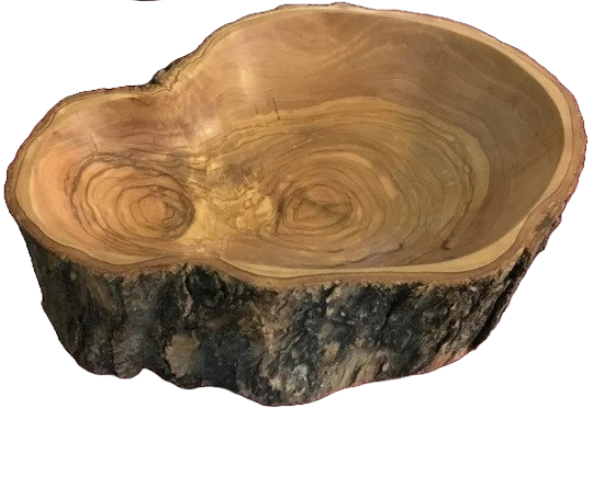 Olive Wood Custom Bark Bowls