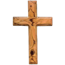 Load image into Gallery viewer, Olive Wood Latin Wall Cross
