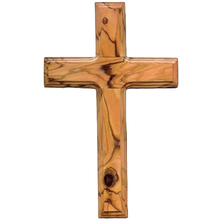 Olive Wood Latin Wall Cross