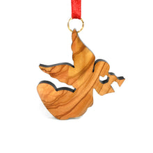 Load image into Gallery viewer, Herald Angel Olive Wood Ornament
